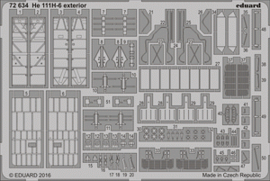 Eduard 72634 He 111H-6 extérieur AIRFIX 1/72