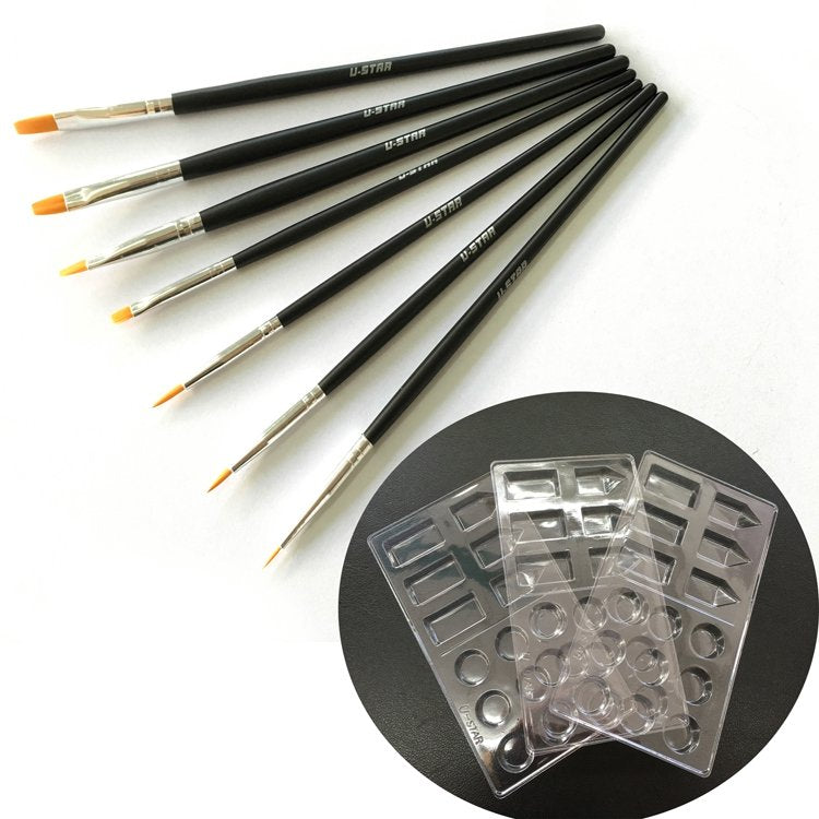 U-Star UA-90251 Pinceaux/Palette de couleurs - kit de peinture 