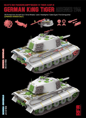 Rye Field modèle 5138 King Tiger allemand Pz.Kpfw. VIAusf. B Ardennes 1944 Upgrade Version 1/35 – image 5