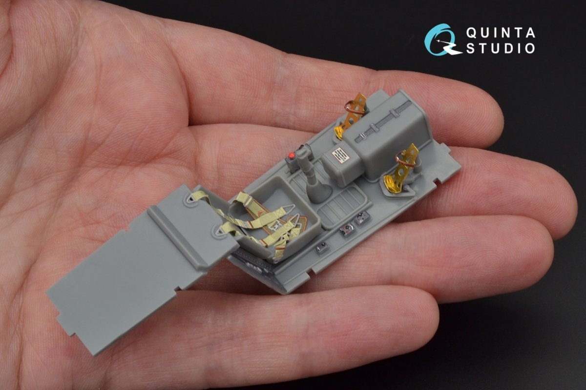 Intérieur imprimé en 3D et coloré sur papier décalcomanie Quinta Studio QD32046 Bf 109G-10 (pour maquette Trumpeter) 1/32 – Bild 7