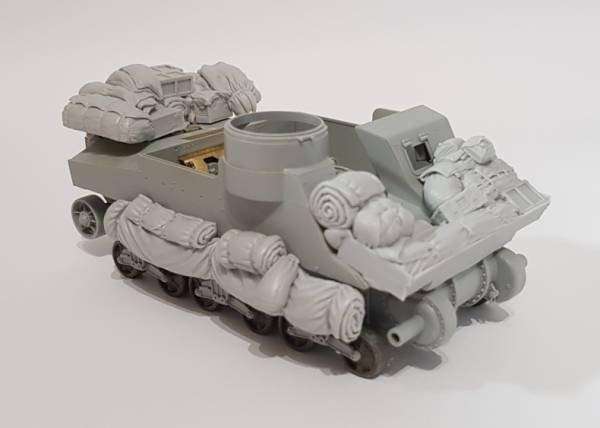 Ensemble de rangement Panzer Art RE35-591 pour M7 « Priest » Afrique et Italie 1/35