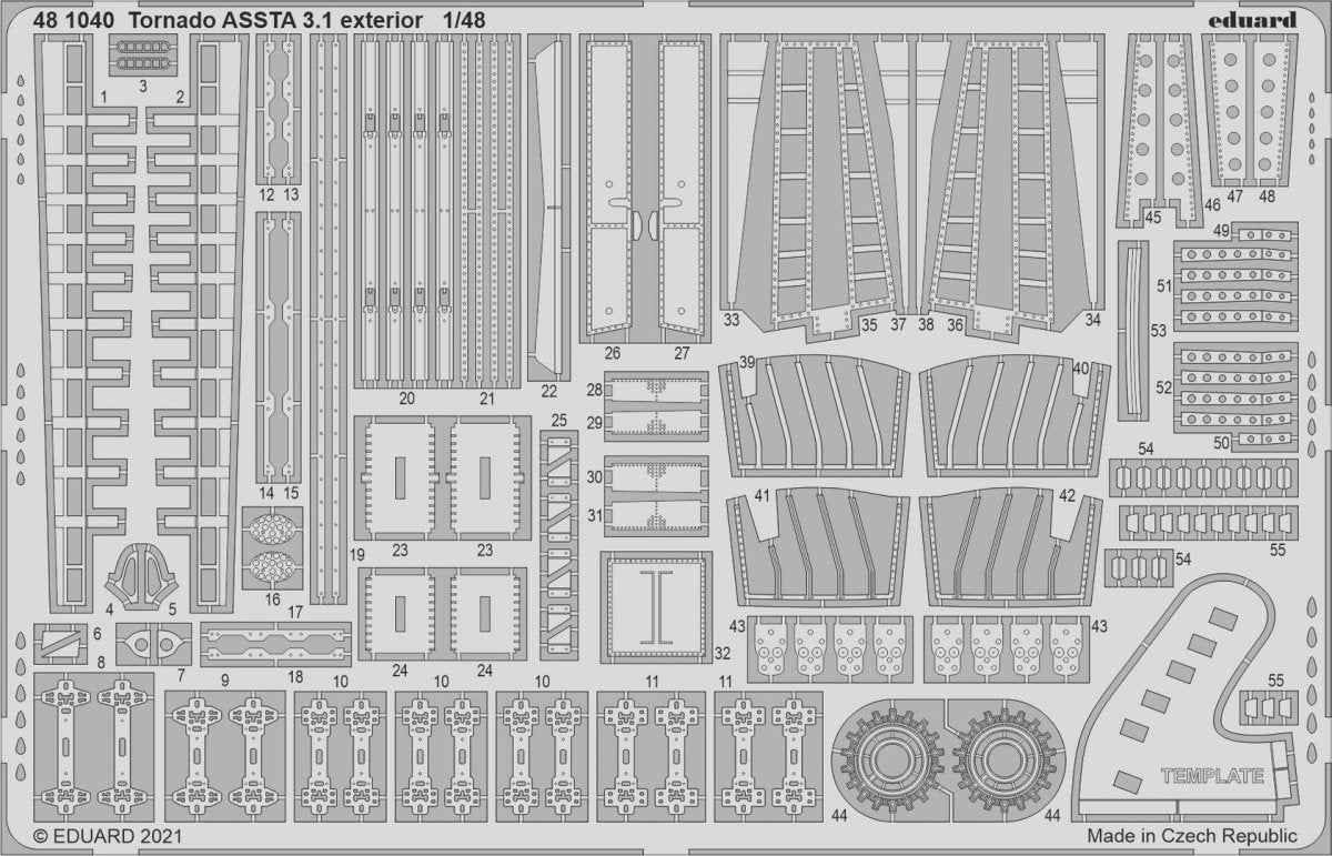 Eduard 481040 Tornado ASSTA 3.1 extérieur REVELL 1/48