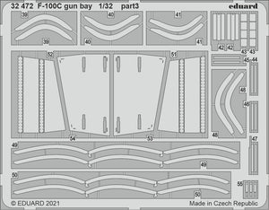 Baie de mitrailleuse Eduard 32472 F-100C TRUMPETER 1/32 – Bild 3