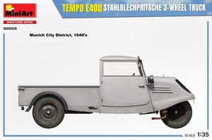 MiniArt 38059 TEMPO E400 STAHLBLECHPRITSCHE CAMION 3 ROUES 1/35 – imagen 7
