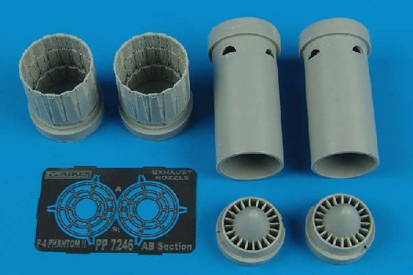 Aires 7246 F-4E, F, G, J, S Buses d'échappement Phantom II 1/72 Fujimi