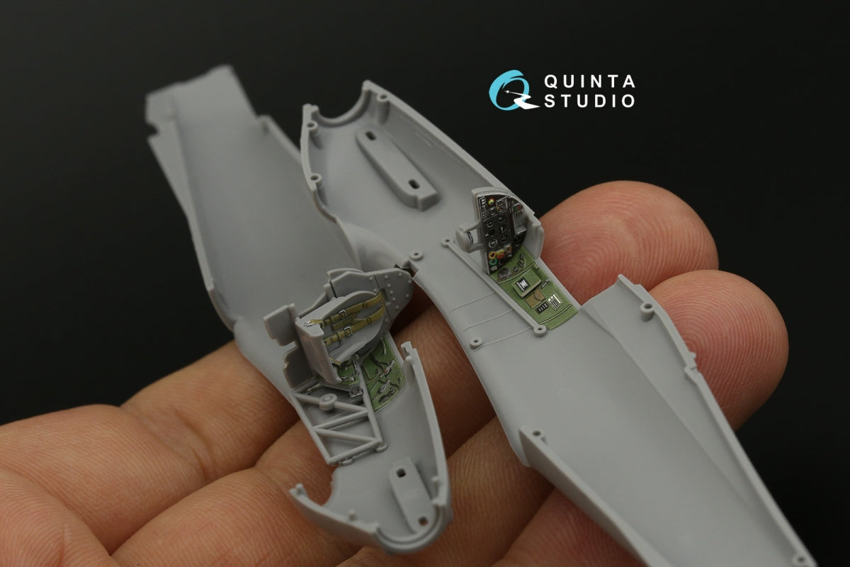 Intérieur coloré imprimé en 3D sur papier décalcomanie pour la famille Hurricane Mk.I de Quinta Studio QD72113 (Arma Hobby) à l&amp;#39;échelle 1/72 – immagine 10
