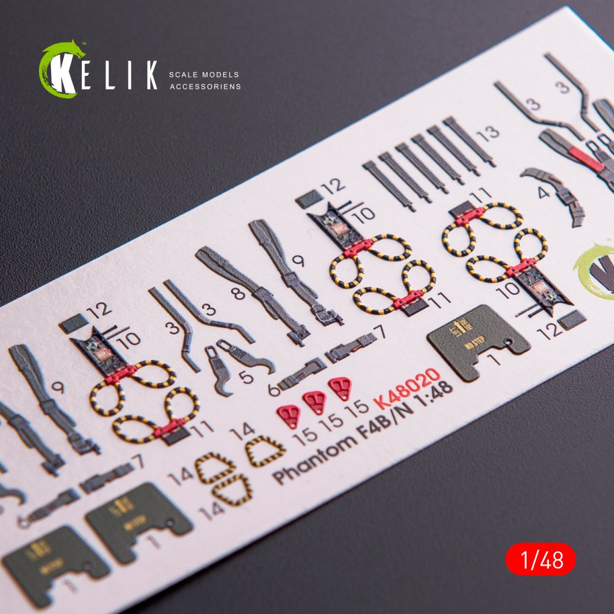 KELIK K48020 Décalcomanies 3D intérieures pour maquette Academy au 1/48 du F-4B/N – image 3