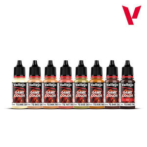 Vallejo 72187 Skin Tones - Game Color Set - Acrylic colors for Fantasy and Wargame figures 8x18ml