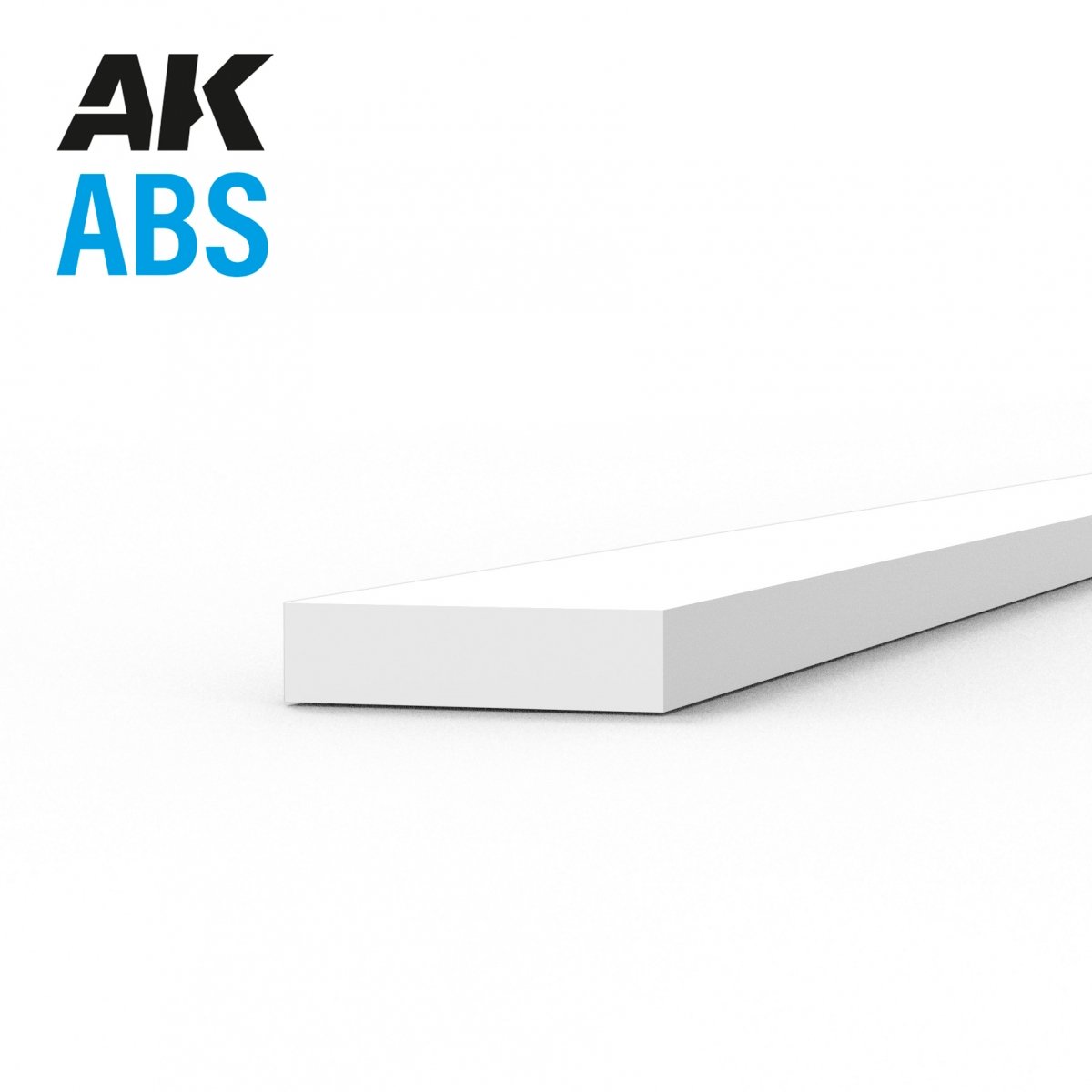 Bandes AK Interactive AK6716 0,75 x 3,00 x 350 mm – Bande ABS – 10 unités par sachet 