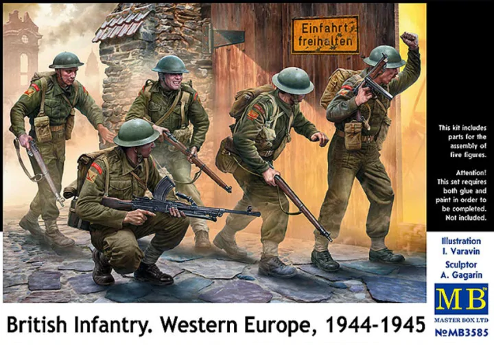 Master Box 3585 Infanterie britannique. Europe de l&amp;#39;Ouest, 1944-1945 1/35