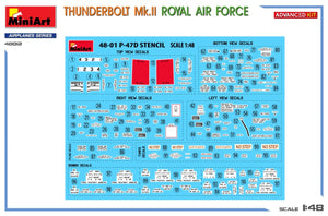 MiniArt 48012 THUNDERBOLT Mk.II. ROYAL AIR FORCE. ADVANCED KIT 1/48 – zdjęcie 3