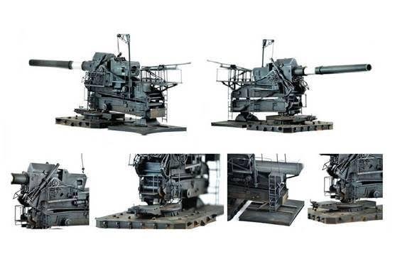 Glow2B MT-35002 Obusier de siège lourd Haubitze M.1 (35,5 cm H M.1) à l&amp;#39;échelle 1/35 – immagine 3