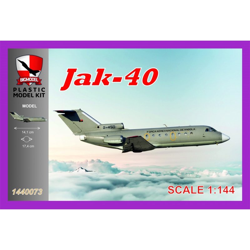 Grand modèle 1440073 JAK-40 ANGOLA 1/144