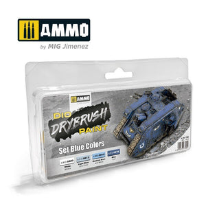 Munitions pour pistolet à air comprimé Mig 7303 DRYBRUSH, lot de 4 cartouches bleues de 40 ml