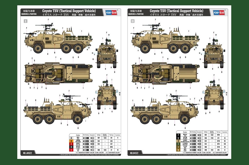 Hobby Boss 84522 Coyote TSV (Véhicule de soutien tactique) 1/35 – immagine 4