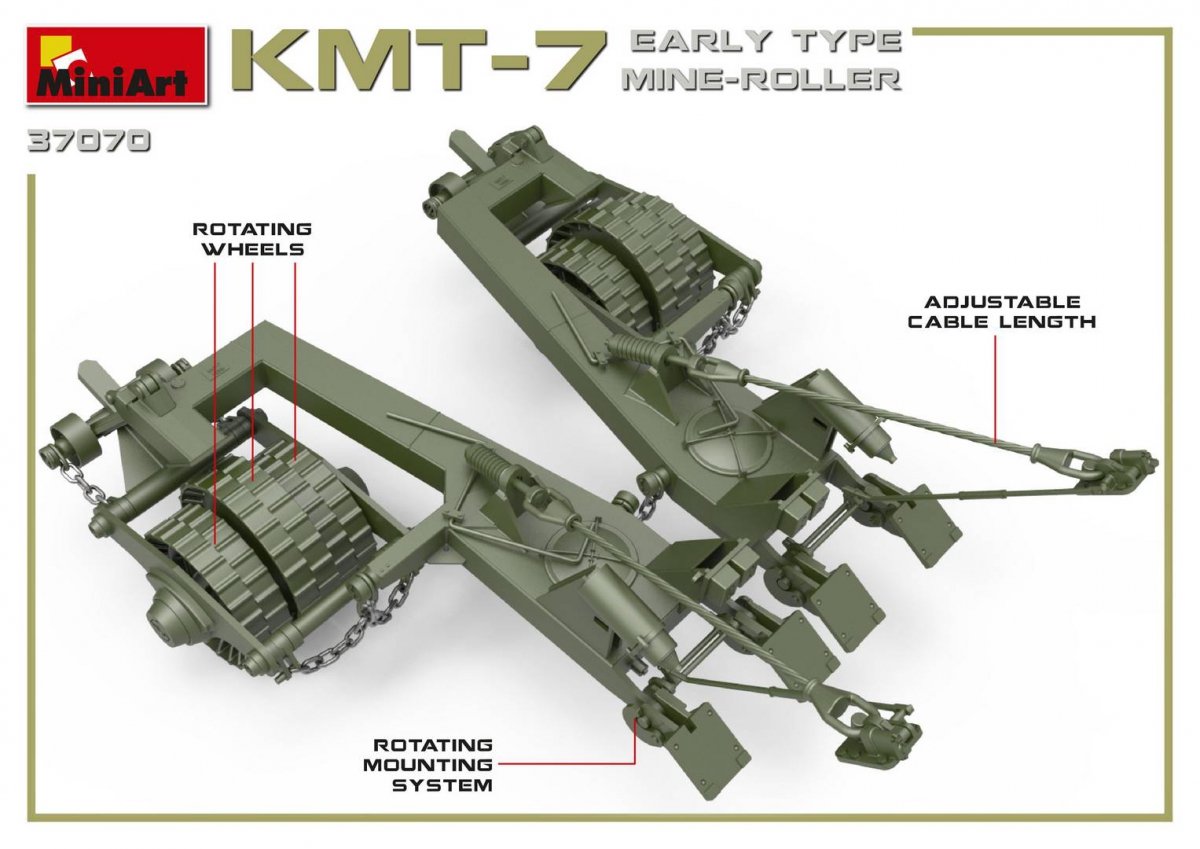 MiniArt 37070 KMT-7 ROULEAU DE MINE DE TYPE PREMIER (1/35) – image 5