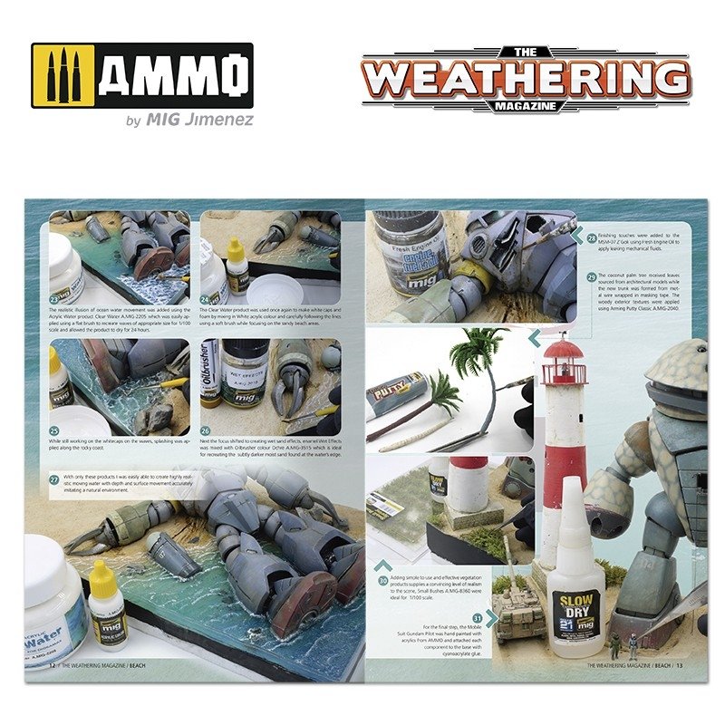 AMMO de Mig Jimenez 4530 Le magazine Weathering Numéro 31 : PLAGE (Anglais)  – image 3