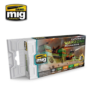 AMMO Mig 7154 Scénarios de zone de guerre futuristes (6x17ml)