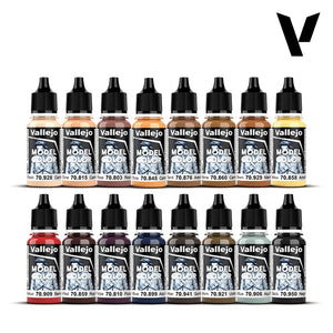 Vallejo 70258 Face &amp;amp; Skin Tones 16x18ml – zdjęcie 2