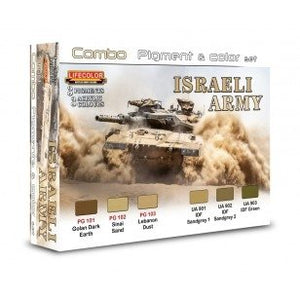 Pigments et colorants Lifecolor SPG01 Armée israélienne 6 x 22 ml