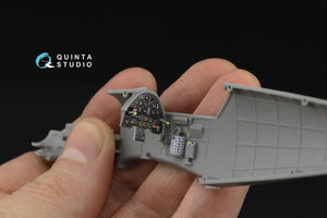 Intérieur imprimé en 3D et coloré sur papier décalcomanie Quinta Studio QD48532 Bf 109E-3/4 (HobbyBoss) 1/48 – image 2