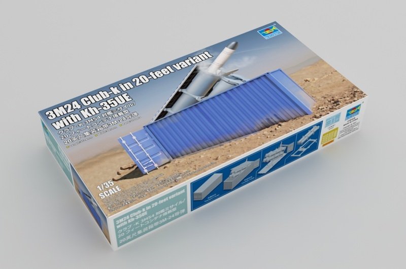 Trumpeter 01076 3M54 Club-k en version 20 pieds avec Kh-35UE 1/35 – immagine 2