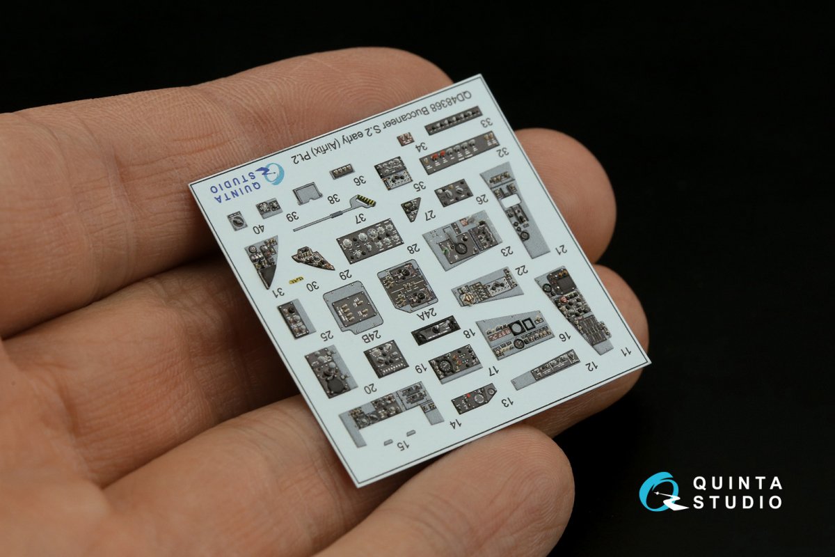 Quinta Studio QD48368 Buccaneer S.2 (première génération) - Intérieur imprimé en 3D et coloré sur papier décalcomanie (Airfix) 1/48 – image 14