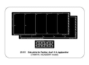 Aber 25011 Jupes latérales pour Panther G/Jagdpanther (1/25)  – image 7