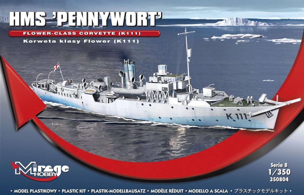 Mirage Hobby 350804 HMS PENNYWORT Corvette de classe Flower 1/350