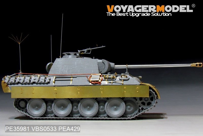 Maquette Voyager PE35981 Char Panther A allemand de la Seconde Guerre mondiale (modèle de base) pour TAKOM au 1/35 – Bild 19