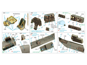 Intérieur imprimé en 3D et coloré sur papier décalcomanie Quinta Studio QD48386 BF 110G (Eduard) 1/48 – image 2