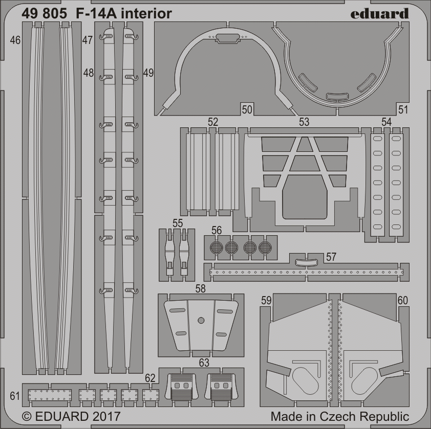 Intérieur du F-14A Eduard 49805 TAMIYA 1/48  – immagine 2