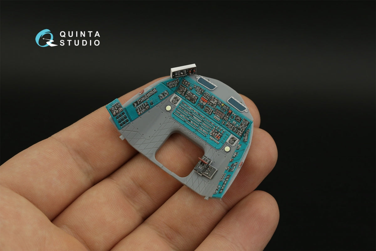 Intérieur imprimé en 3D et coloré sur papier décalcomanie Quinta Studio QD48382 Mi-8MT (Trumpeter) 1/48 – imagen 11
