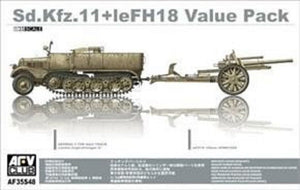 AFV Club 35S48 Sd.Kfz.11 + LeFH 18 1/35