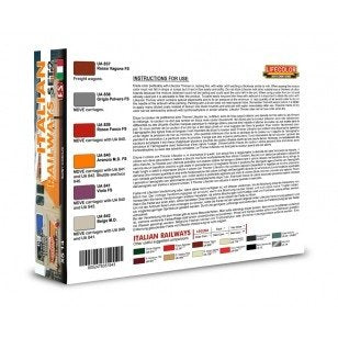 Coffret de peinture acrylique Lifecolor XS14 Chemins de fer italiens, lot de 2 (6 x 22 ml) – immagine 2
