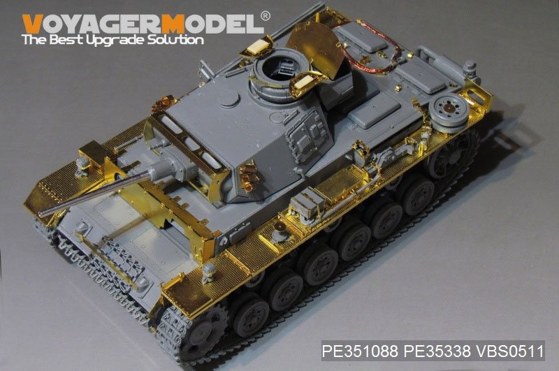 Maquette Voyager PE351088, char allemand Pz.KPfw.III Ausf.M de base de la Seconde Guerre mondiale, échelle Dragon 1/35 – image 2