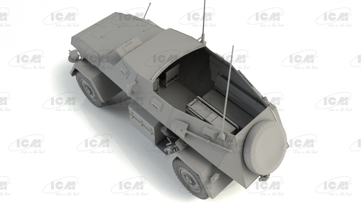 ICM 35110 Sd.Kfz. 247 Ausf.B, Véhicule Blindé du Commandement Allemand 1/35 – imagen 5