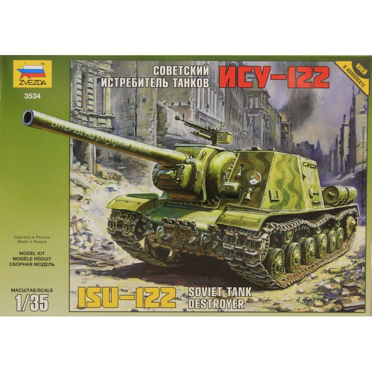 Canon automoteur soviétique Zvezda 3534 ISU-122 (1/35)