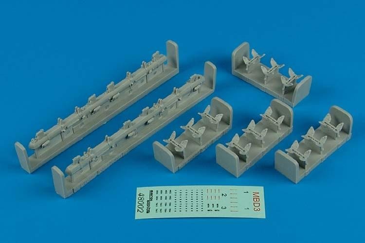 Aerobonus 480002 MBD-3 Supports de bombes multiples soviétiques 1/48
