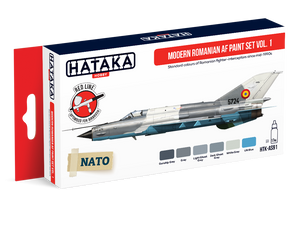 Hataka HTK-AS91 Ensemble de peinture AF roumain moderne vol. 1 (6x17ml)