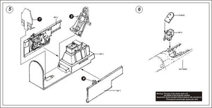 Ensemble de cockpit Aires 4223 P-51B/C Mustang 1/48 TAMIYA – immagine 3