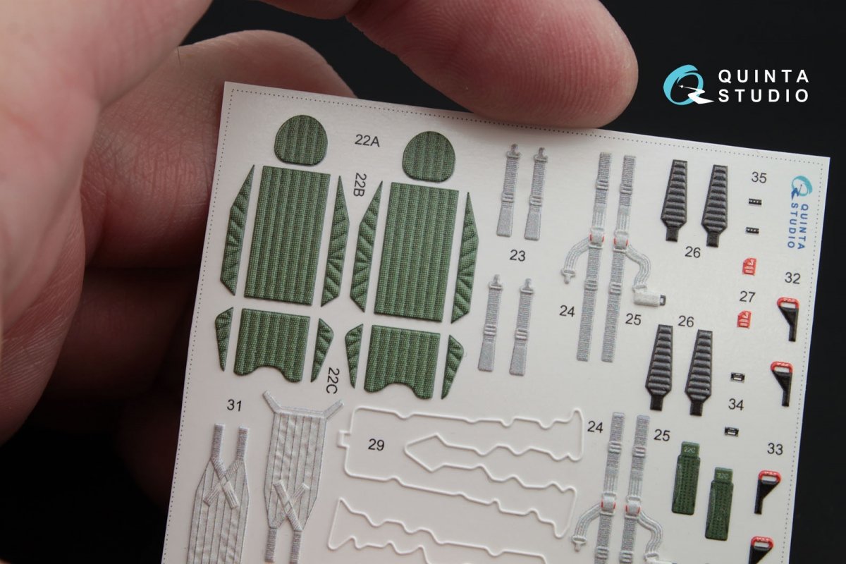 Quinta Studio QD48007 Yak-130 3D-Printed &amp;amp; coloured Interior on decal paper (for Zvezda kits) 1/48 – zdjęcie 5