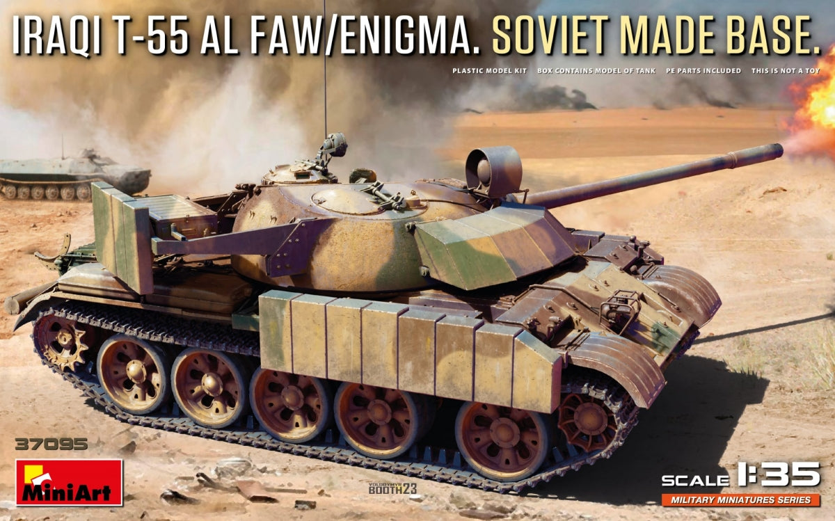 MiniArt 37095 T-55 IRAKIEN AL FAW/ENIGMA. SOCLE DE FABRICATION SOVIÉTIQUE 1/35