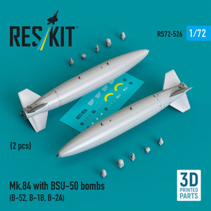 RESKIT RS72-0526 Mk.84 avec bombes BSU-50 (2 pièces) (Impression 3D) 1/72