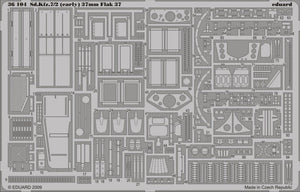 Édouard 36104 Sd. Kfz.7/2 (début) Flak 37 37mm 1/35 Trumpeter  – immagine 2