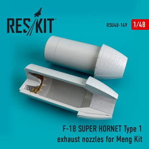 RESKIT RSU48-0149 Buses d&amp;#39;échappement Type 1 pour maquette MENG F-18 Super Hornet au 1/48