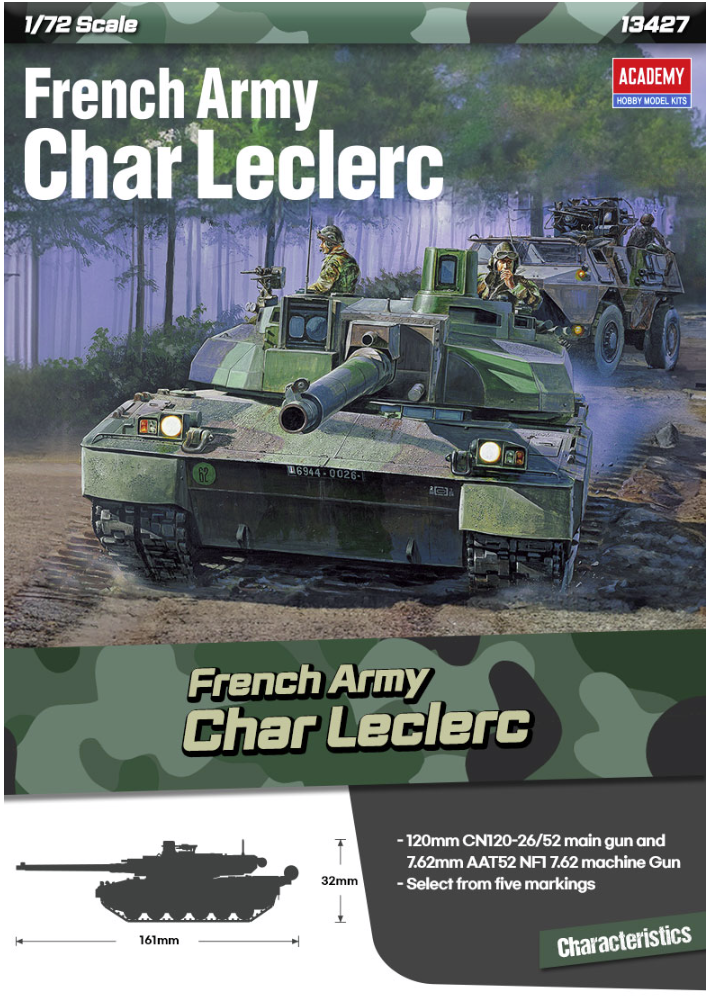 Academy 13427 Char Leclerc de l&amp;#39;armée française 1/72 – Bild 2