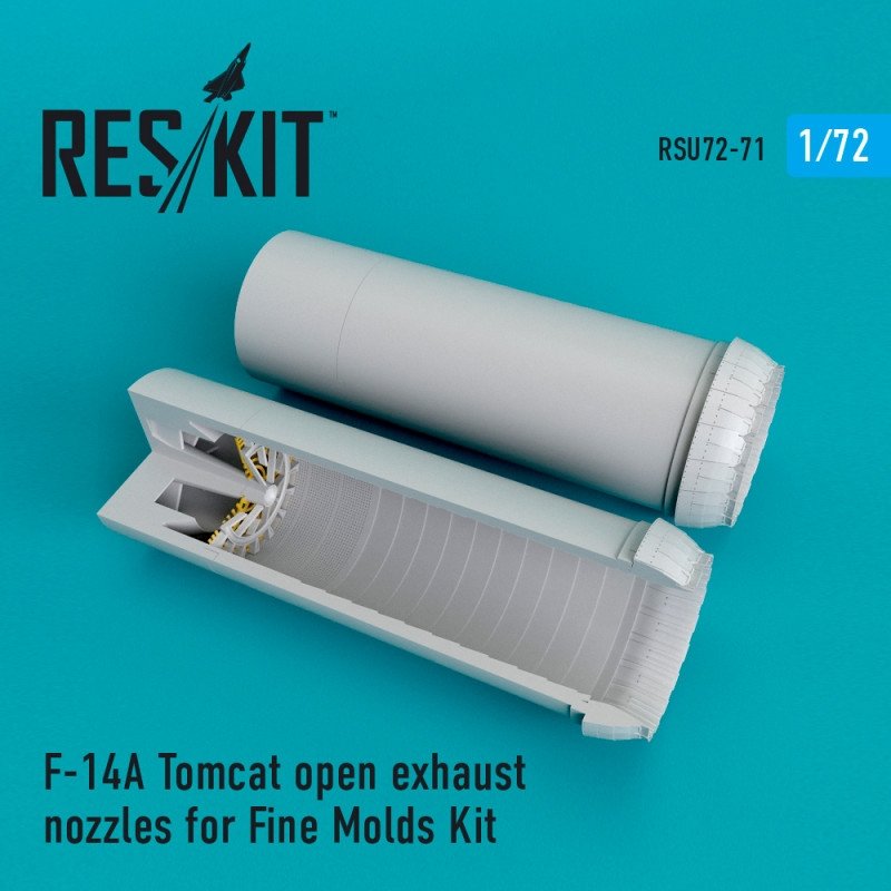 RESKIT RSU72-0071 Buses d'échappement ouvertes pour F-14A Tomcat (Fine Molds 1/72)