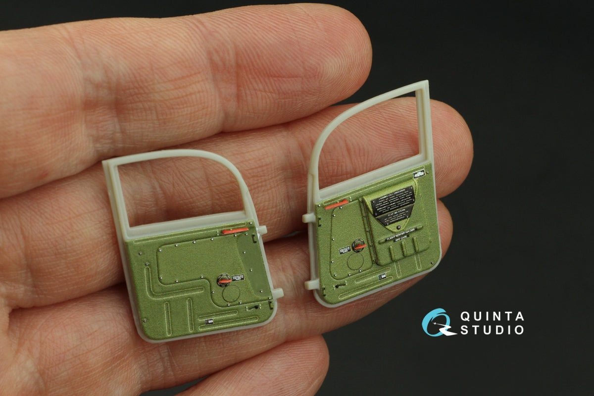 Intérieur coloré imprimé en 3D sur papier décalcomanie (KittyHawk) pour P-39Q/N Airacobra de Quinta Studio QD32216, échelle 1/32 – Bild 6