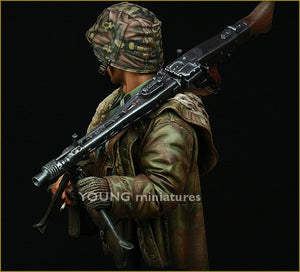 Young Miniatures YM1822 Waffen SS MG-42 Gunner Ardennes 1944 1/10 – zdjęcie 2